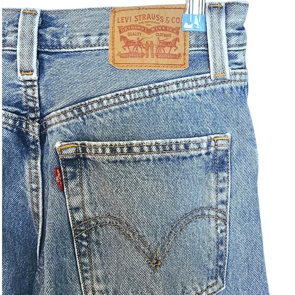 Levi's Sky Blue Wide Leg Jeans - Picture 8 of 9